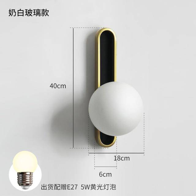 Applique murale design dorée avec boule en cristal - Édition American Luxe | Marco Lucetti A