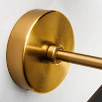 Applique murale design double cône noir et doré - Édition Luxe | Marco Lucetti