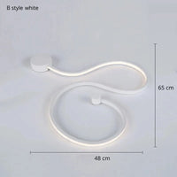 Applique murale design en acrylique et fer LED pour une décoration tendance | Marco Lucetti B 65CM blanc / CHINE / Blanc chaud