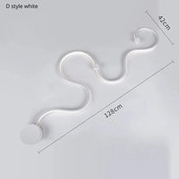 Applique murale design en acrylique et fer LED pour une décoration tendance | Marco Lucetti D 128CM blanc / CHINE / Blanc chaud