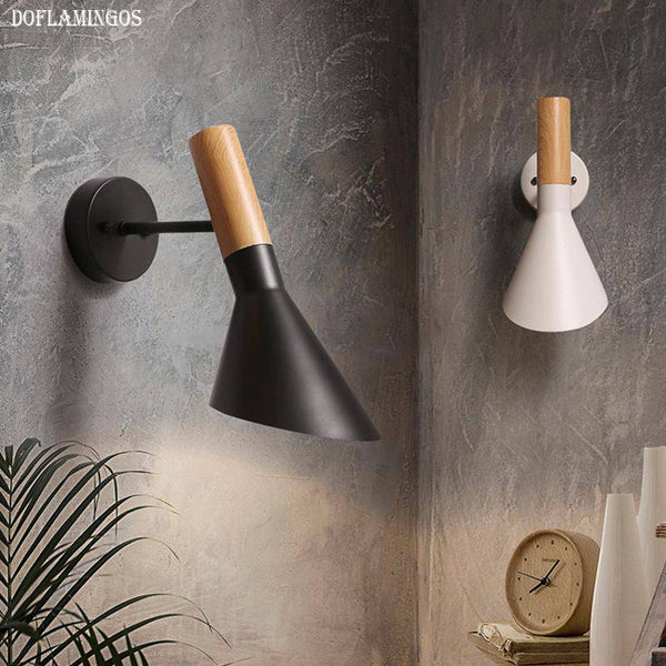 Applique murale design en bois et métal - Noir ou Blanc | Marco Lucetti