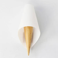 Applique murale design en bois et verre arrondi | Marco Lucetti 3W