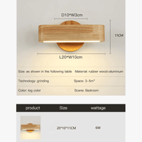 Applique murale design en bois - Idéale pour chambre et salon | Marco Lucetti