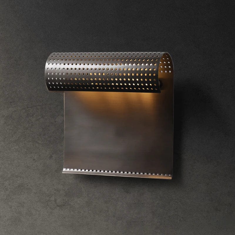Applique murale design en cuivre avec finition métallique et bords roulés | Marco Lucetti