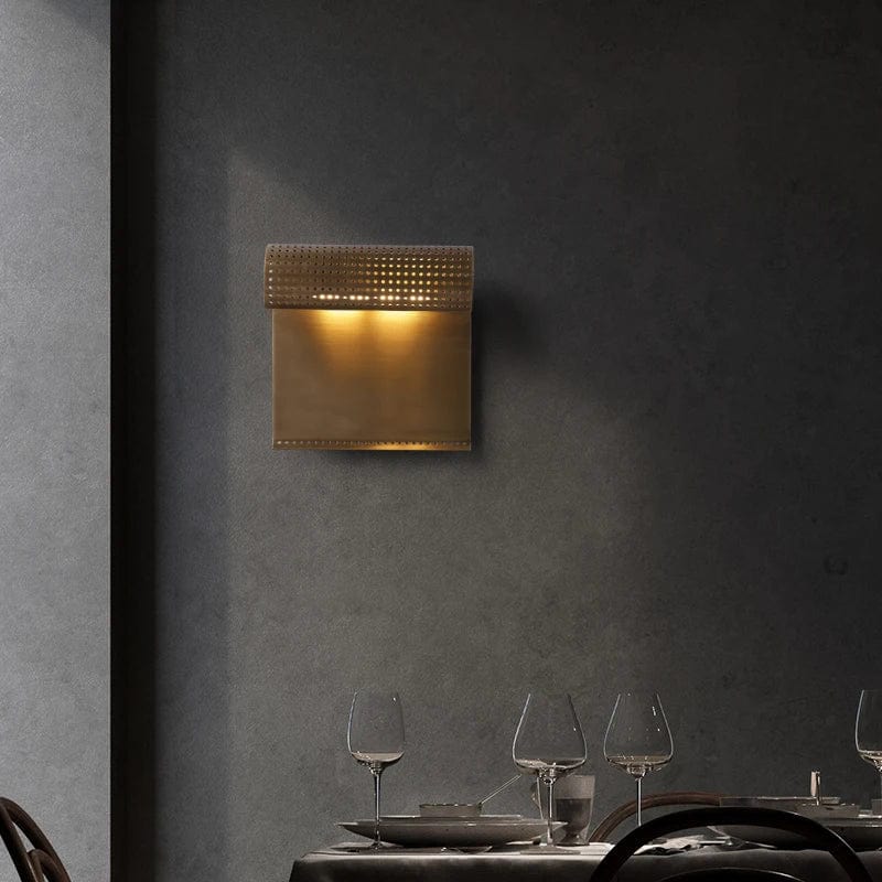 Applique murale design en cuivre avec finition métallique et bords roulés | Marco Lucetti