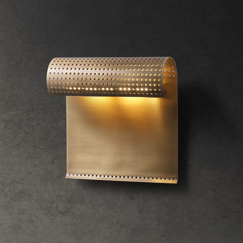 Applique murale design en cuivre avec finition métallique et bords roulés | Marco Lucetti