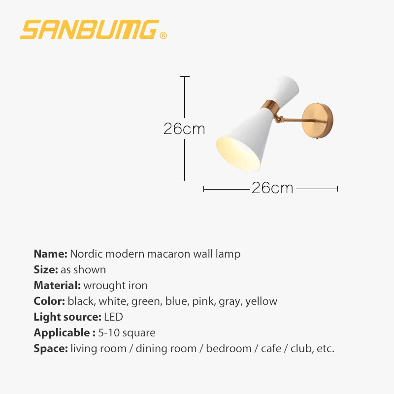 Applique murale design en fer forgé ajustable | Marco Lucetti