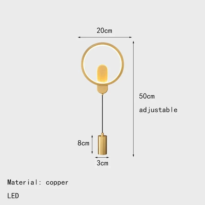 Applique murale design en laiton avec 3 luminaires interchangeables | Marco Lucetti 3 modifiable