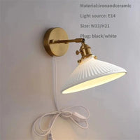 Applique murale design en laiton et céramique | Marco Lucetti Fils de prise électronique