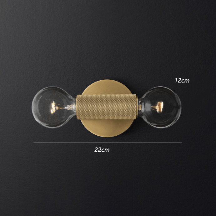 Applique murale design en métal double tête Deacon | Marco Lucetti