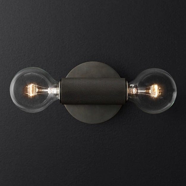 Applique murale design en métal double tête Deacon | Marco Lucetti Noir