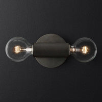 Applique murale design en métal double tête Deacon | Marco Lucetti Noir