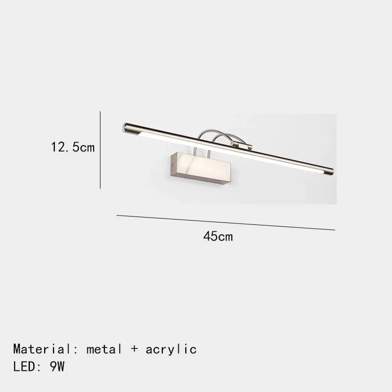 Applique murale design en métal pour éclairage - Livraison directe assurée | Marco Lucetti 45cm-Argent / Lumière chaude