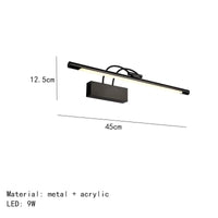 Applique murale design en métal pour éclairage - Livraison directe assurée | Marco Lucetti 45cm-Noir / Lumière blanche