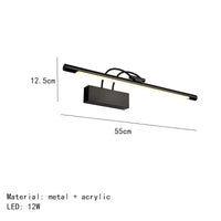 Applique murale design en métal pour éclairage - Livraison directe assurée | Marco Lucetti 55cm-Noir / Lumière chaude