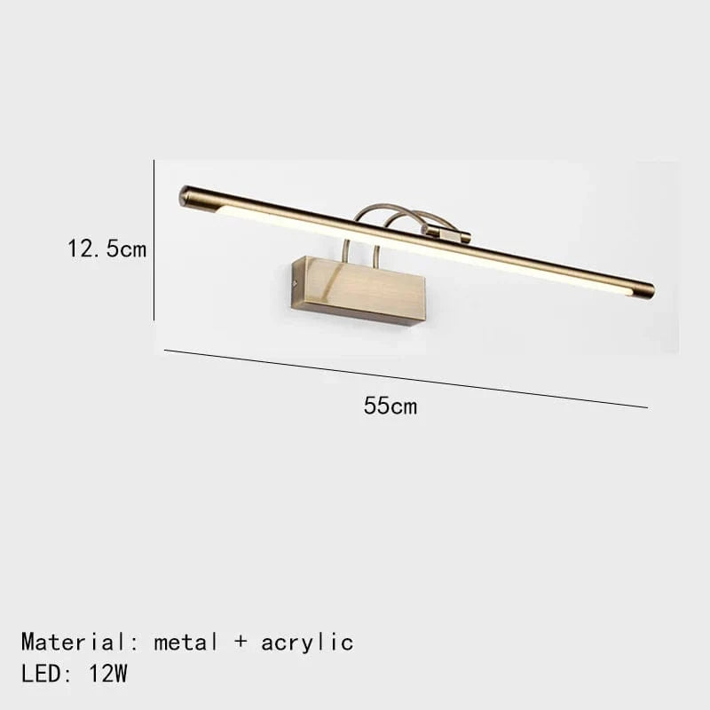 Applique murale design en métal pour éclairage - Livraison directe assurée | Marco Lucetti 55cm-Or / Lumière blanche