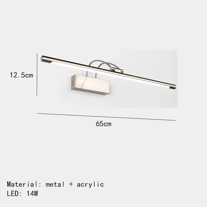 Applique murale design en métal pour éclairage - Livraison directe assurée | Marco Lucetti 65cm-Argent / Lumière blanche