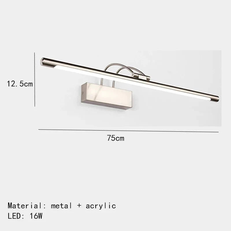 Applique murale design en métal pour éclairage - Livraison directe assurée | Marco Lucetti 75cm-Argent / Lumière blanche