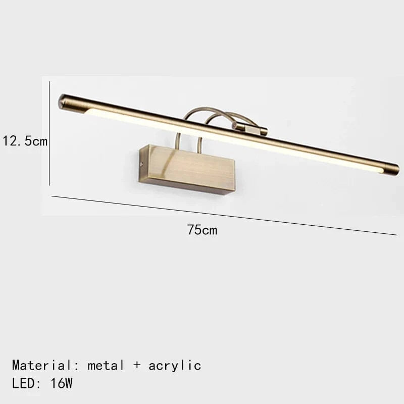 Applique murale design en métal pour éclairage - Livraison directe assurée | Marco Lucetti 75cm-Or / Lumière blanche