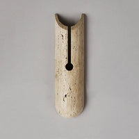 Applique murale design en pierre naturelle décorative | Marco Lucetti D100x350mm / Blanc chaud | 6W