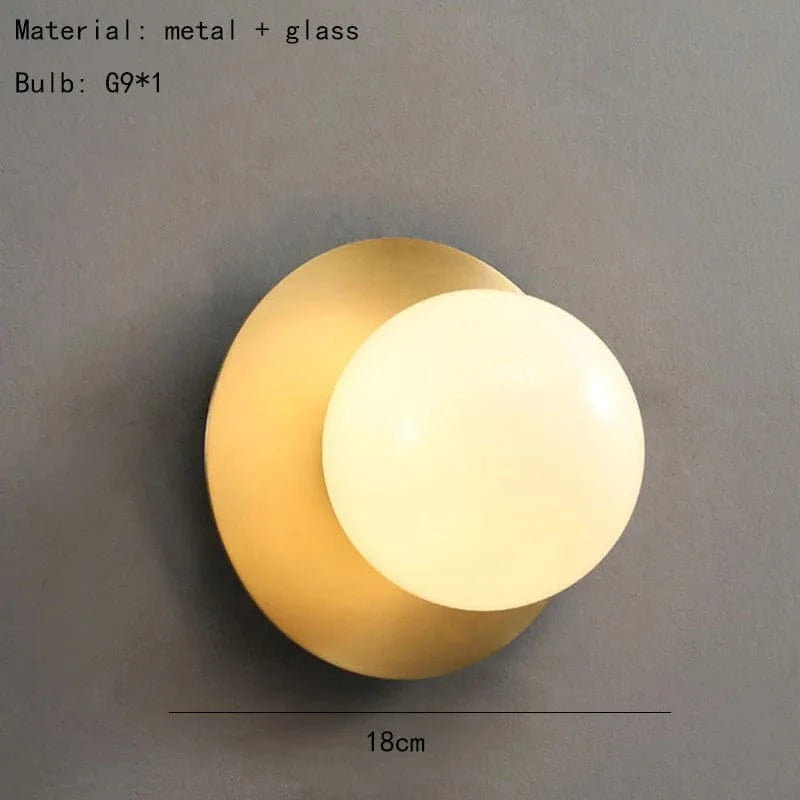 Applique murale design en verre et métal pour intérieur haut de gamme | Marco Lucetti StyleC / Lumière naturelle