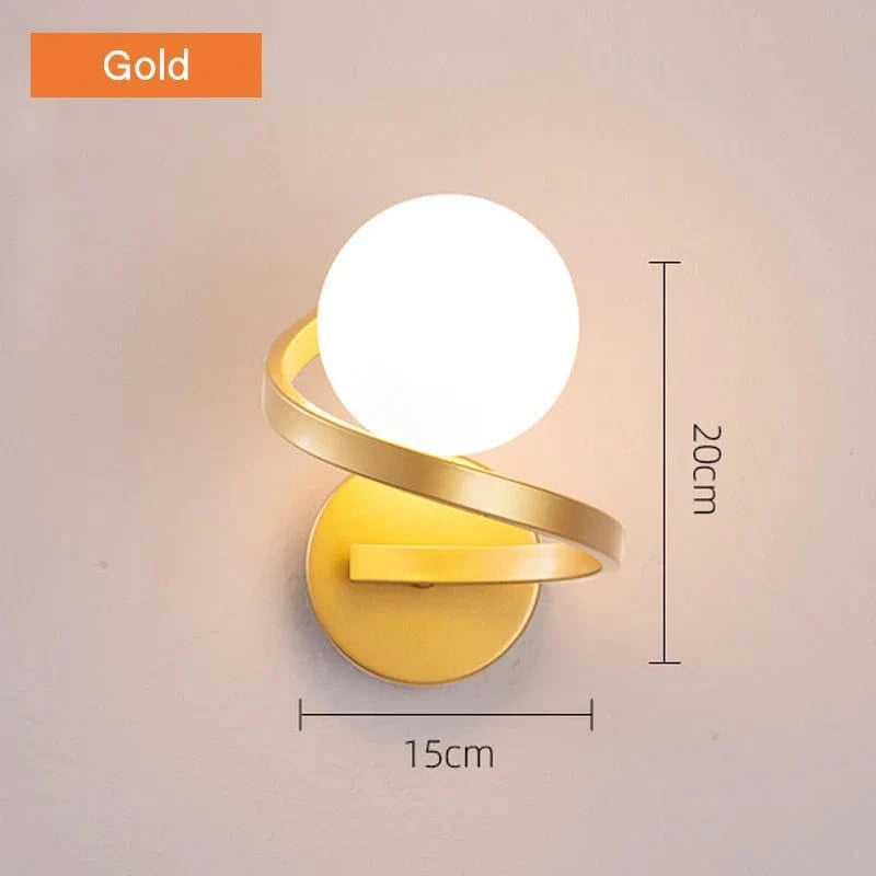 Applique murale design en verre noir et or | Marco Lucetti