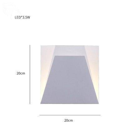 Applique murale design géométrique Aisle | Marco Lucetti Square - B 3,5W