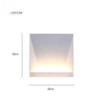 Applique murale design géométrique Aisle | Marco Lucetti Square - C 3,5W