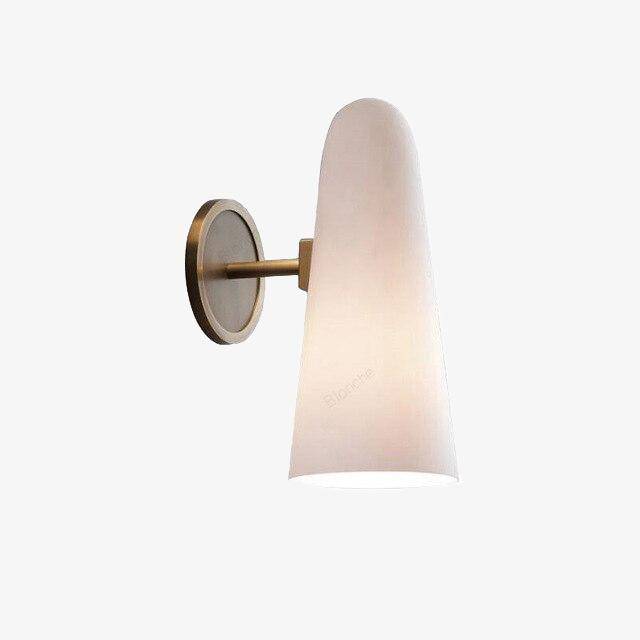 Applique murale design LED - Abat-jour conique arrondi Café | Marco Lucetti