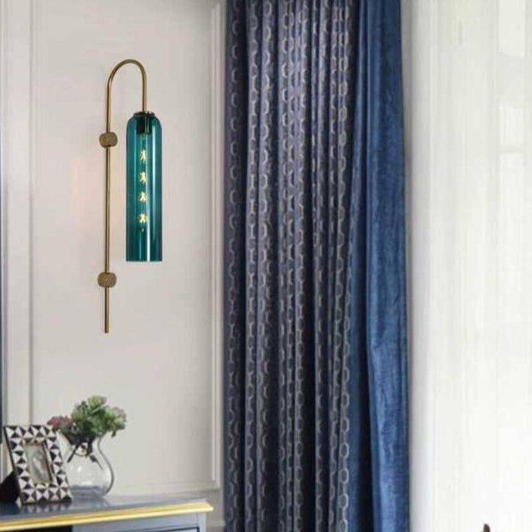 Applique murale design LED : Abat-jour en verre coloré | Marco Lucetti