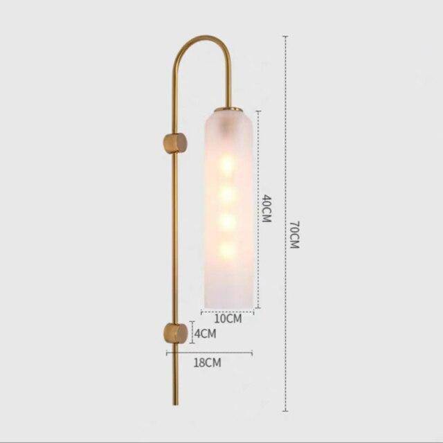 Applique murale design LED : Abat-jour en verre coloré | Marco Lucetti Blanc