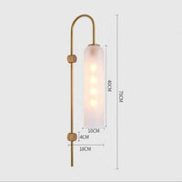 Applique murale design LED : Abat-jour en verre coloré | Marco Lucetti Blanc