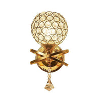 Applique murale design LED "Alia" en métal doré | Marco Lucetti