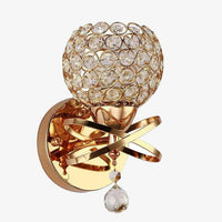 Applique murale design LED "Alia" en métal doré | Marco Lucetti