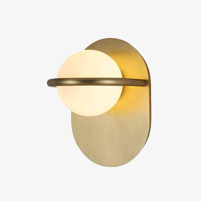 Applique murale LED Luxury, base arrondie en aluminium