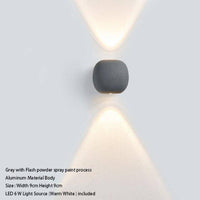 Applique murale design LED Coffee Sphère | Marco Lucetti Gris