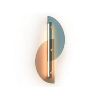 Applique murale design LED - Demi cercle en verre coloré | Marco Lucetti