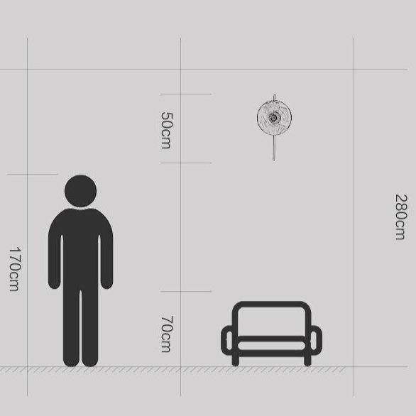 Applique murale design LED - Disque en verre floral | Marco Lucetti