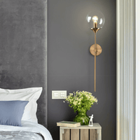 Applique murale design LED Dorée et Verre | Marco Lucetti