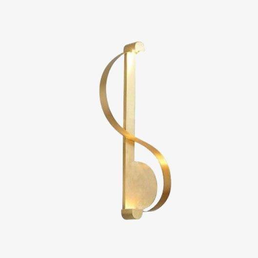Applique murale LED dorée Moma design