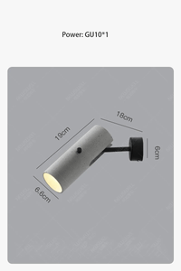 Applique murale design led en ciment - Style industriel - Projecteur rotatif innovant | Marco Lucetti