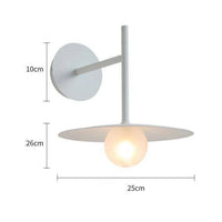 Applique murale design LED en métal avec boule verre Loft | Marco Lucetti Blanc