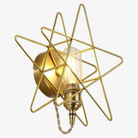 Applique murale LED dorée style Galaxie.