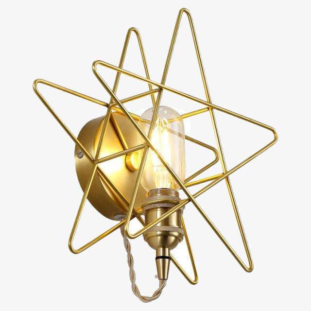 Applique murale LED dorée style Galaxie.