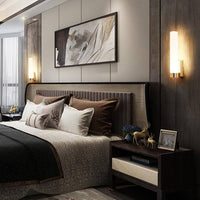 Applique murale design LED en métal - Verre cylindrique | Marco Lucetti