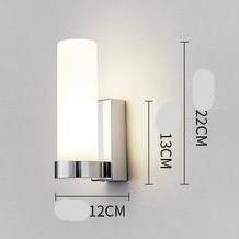 Applique murale design LED en métal - Verre cylindrique | Marco Lucetti A - Argenté / Froide