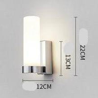 Applique murale design LED en métal - Verre cylindrique | Marco Lucetti A - Argenté / Froide