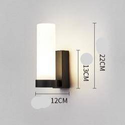 Applique murale design LED en métal - Verre cylindrique | Marco Lucetti A - Noir / Froide