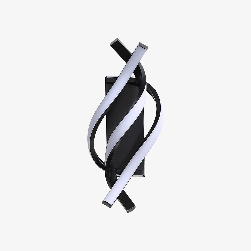 Applique murale LED en spirale d'aluminium - Style Psalm
