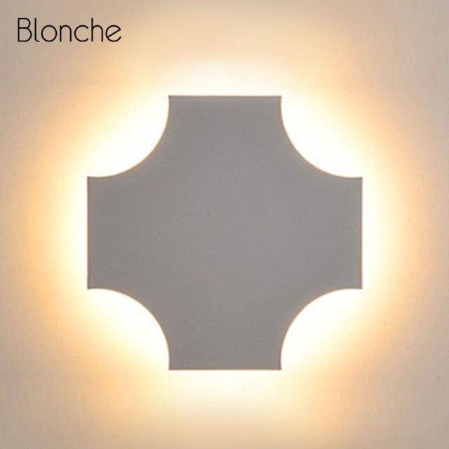 Applique murale design LED géométrique en métal "Lumina" | Marco Lucetti Blanc / B / Froide
